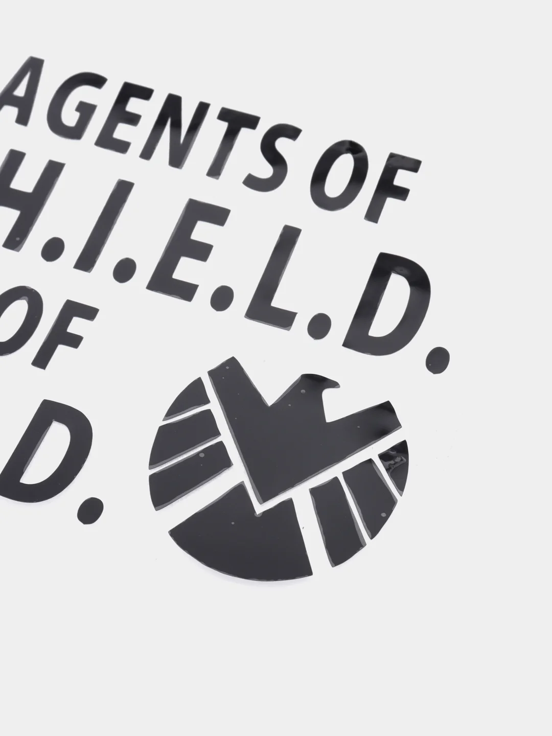 Черный наклейка на авто "Агент S.H.I.E.L.D."