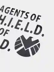 Черный наклейка на авто "Агент S.H.I.E.L.D."