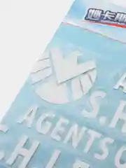Белый наклейка на авто "Агент S.H.I.E.L.D."