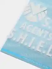 Белый наклейка на авто "Агент S.H.I.E.L.D."