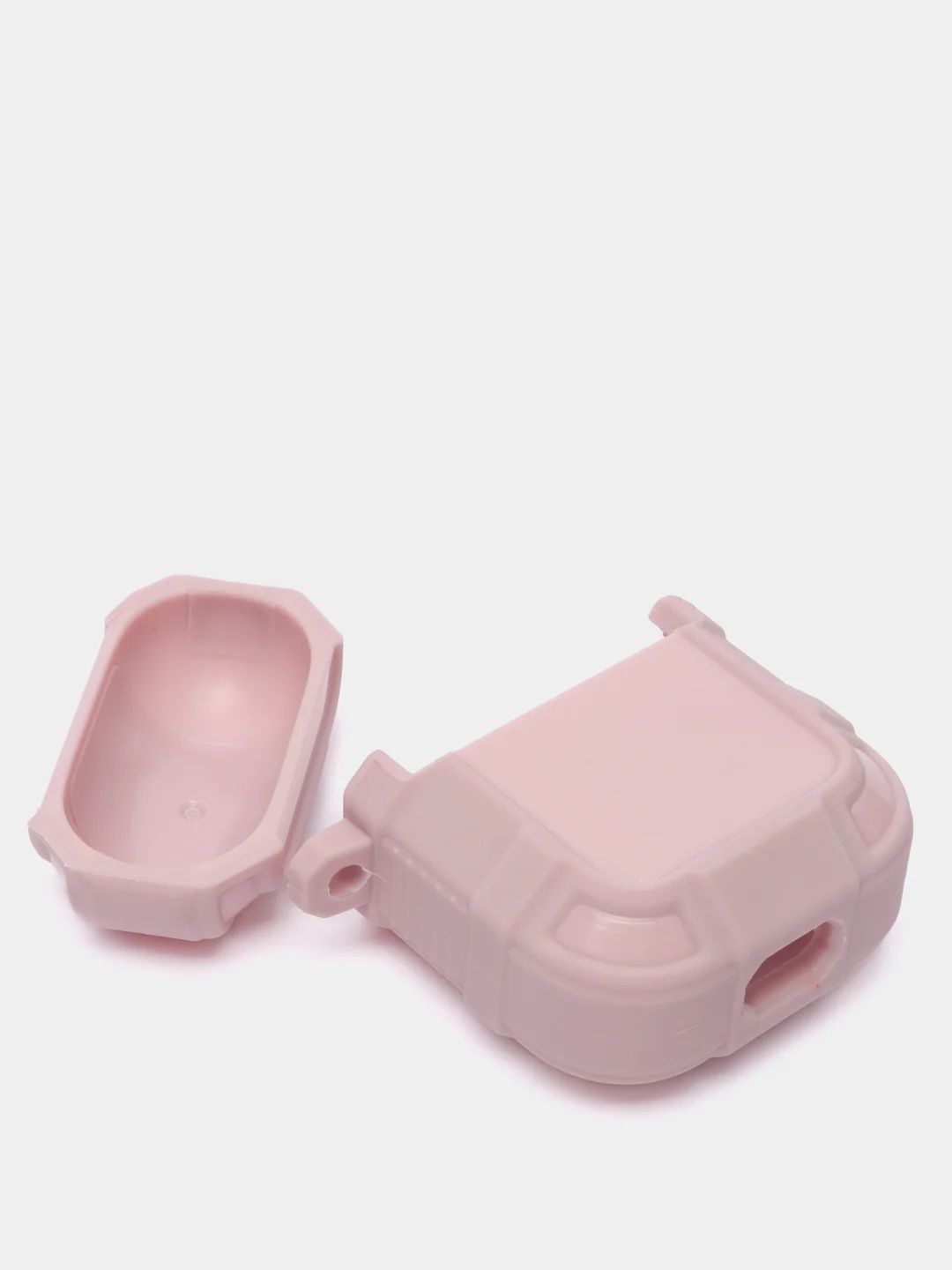 Розовый чехол для наушников Apple Airpods 1 и 2 эппл аирподс силиконовый