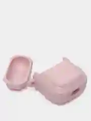 Розовый чехол для наушников Apple Airpods 1 и 2 эппл аирподс силиконовый