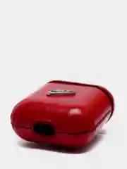 Алый чехол для AirPods 1/2. Кожа + пластик в ассортименте