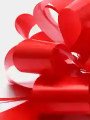 Бордовый бант "Шар", 15 см