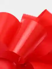 Бордовый бант "Шар", 15 см