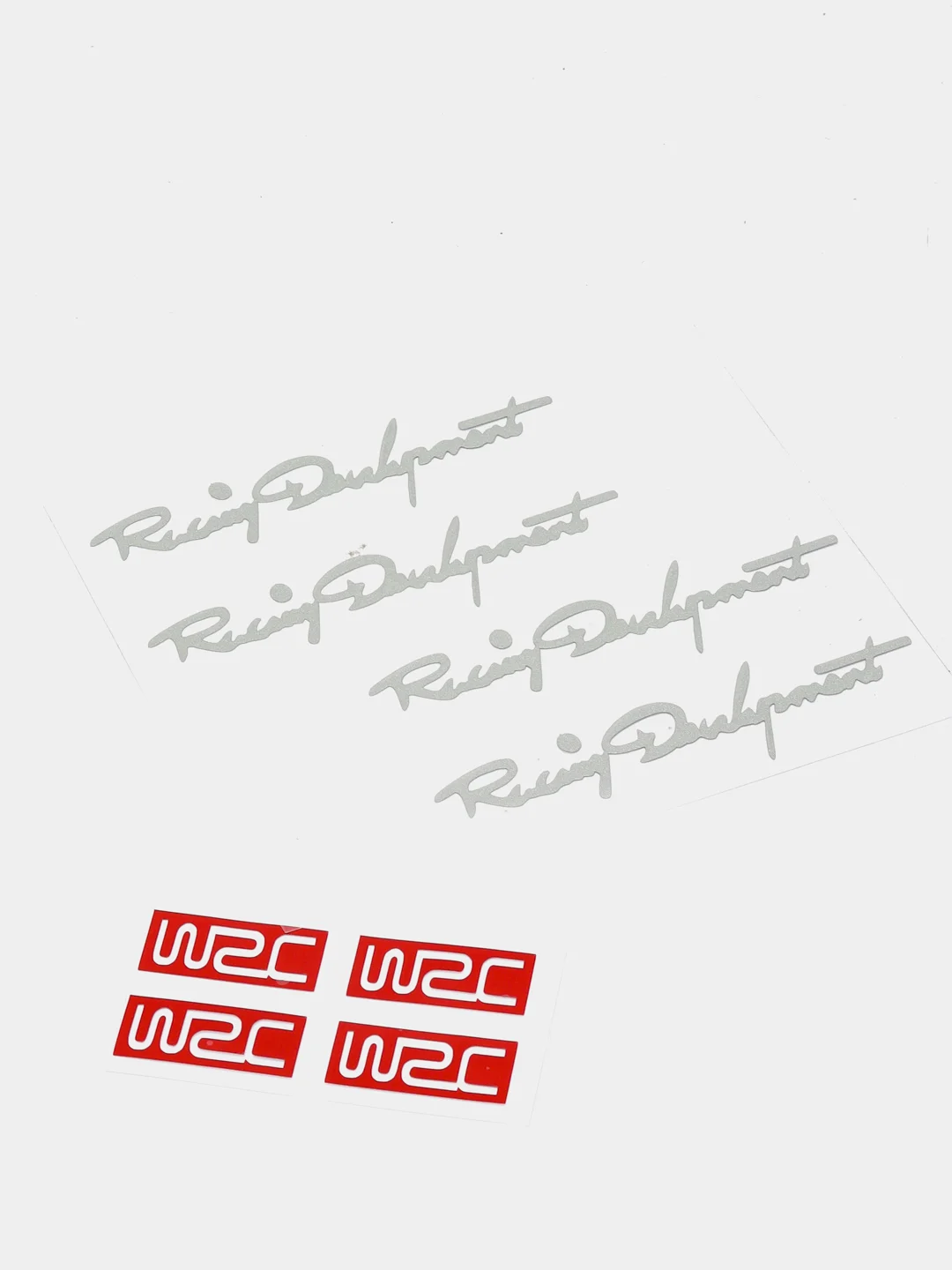 Белый комплект наклеек на авто "WRC"
