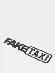 Черный наклейка на автомобиль "Fake taxi"