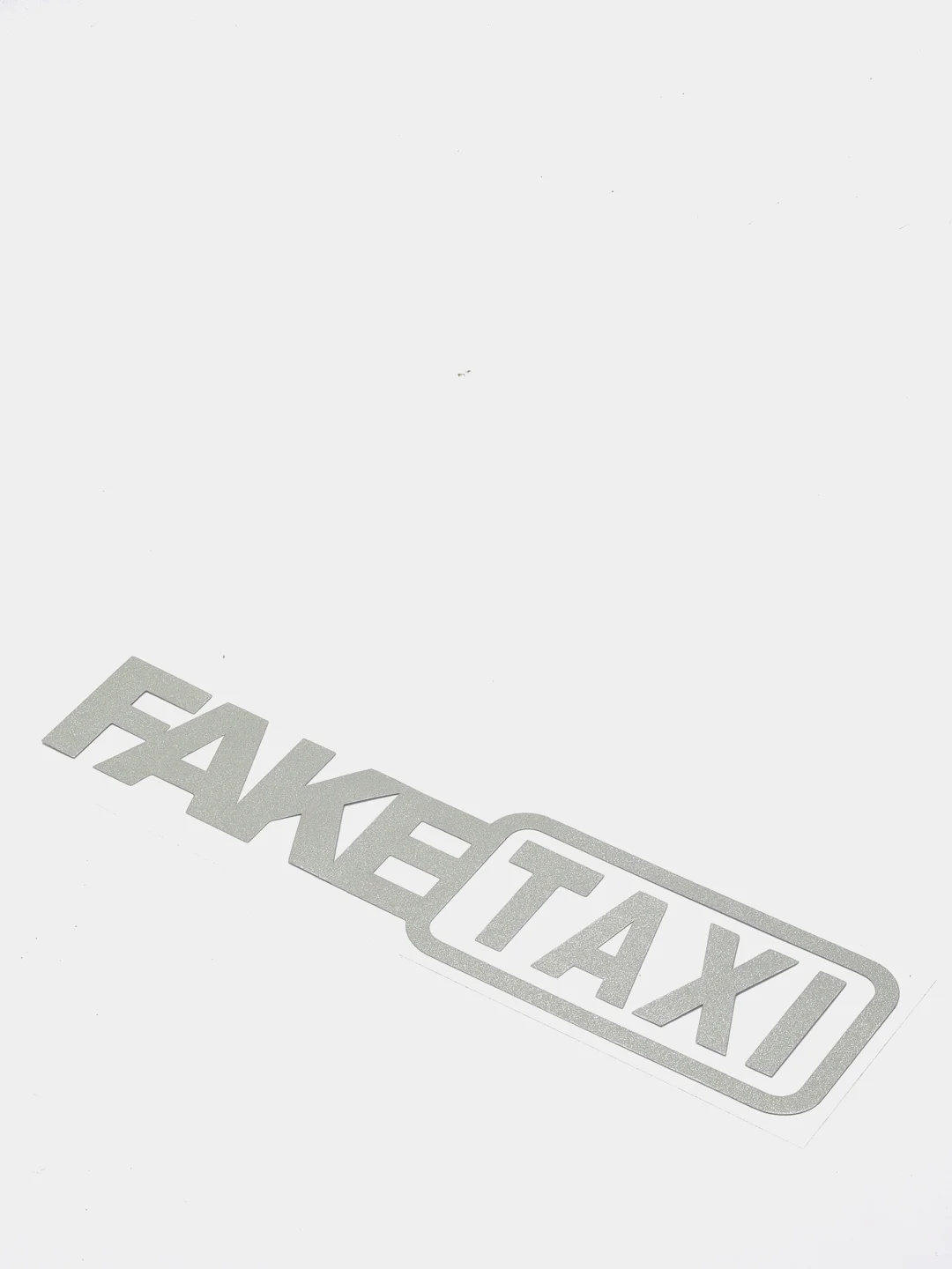 Белый наклейка на автомобиль "Fake taxi"