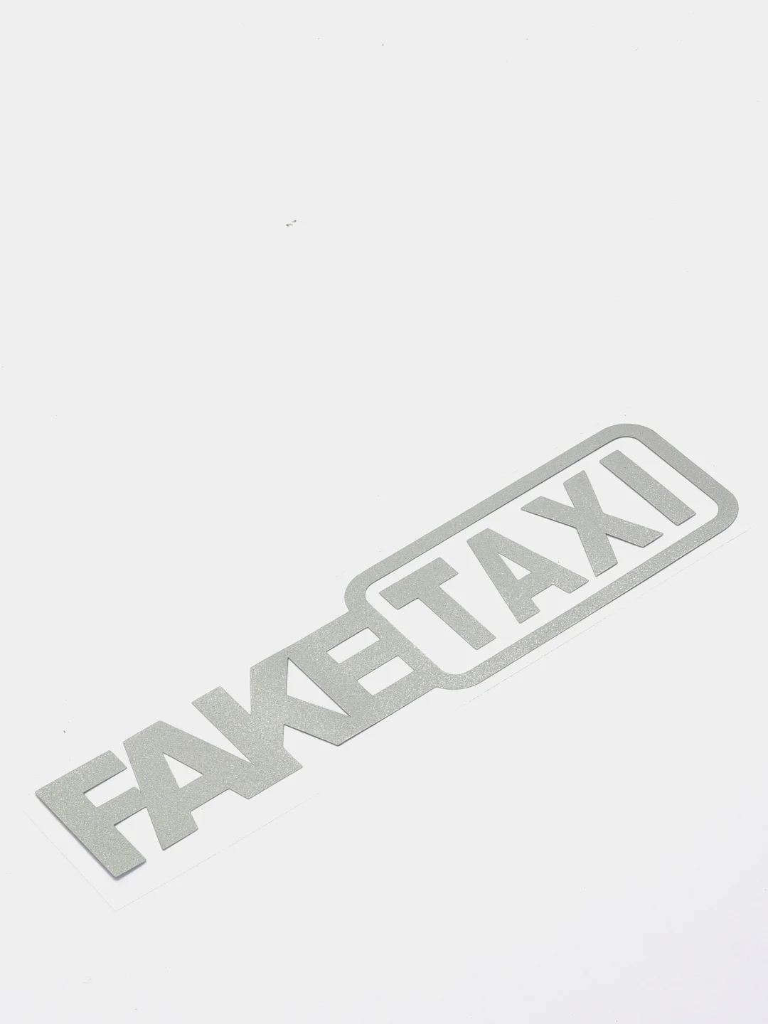 Белый наклейка на автомобиль "Fake taxi"