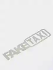 Белый наклейка на автомобиль "Fake taxi"