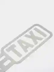 Белый наклейка на автомобиль "Fake taxi"