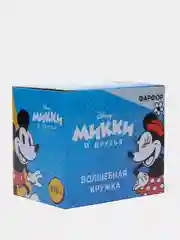 Термокружка "Микки и Минни: сердце", в подарочной упаковке, 330 мл, фарфор