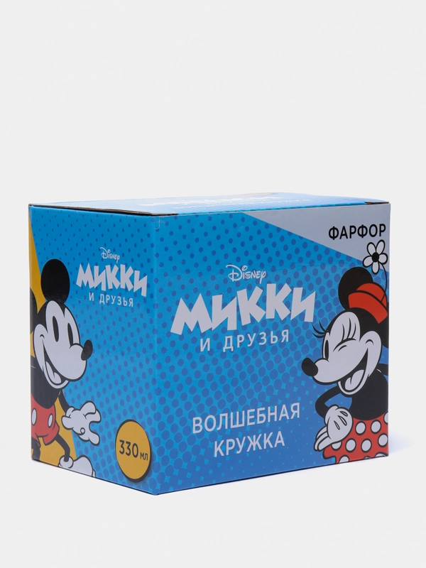Термокружка "Микки и Минни: сердце", в подарочной упаковке, 330 мл, фарфор