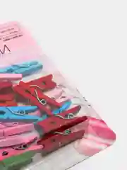 Прищепки для шитья, 2,5 х 0,5 х 0,3 см, 18 штук, разноцветные