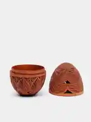 Коричневый декоративная шкатулка "Наш ответ Фаберже"