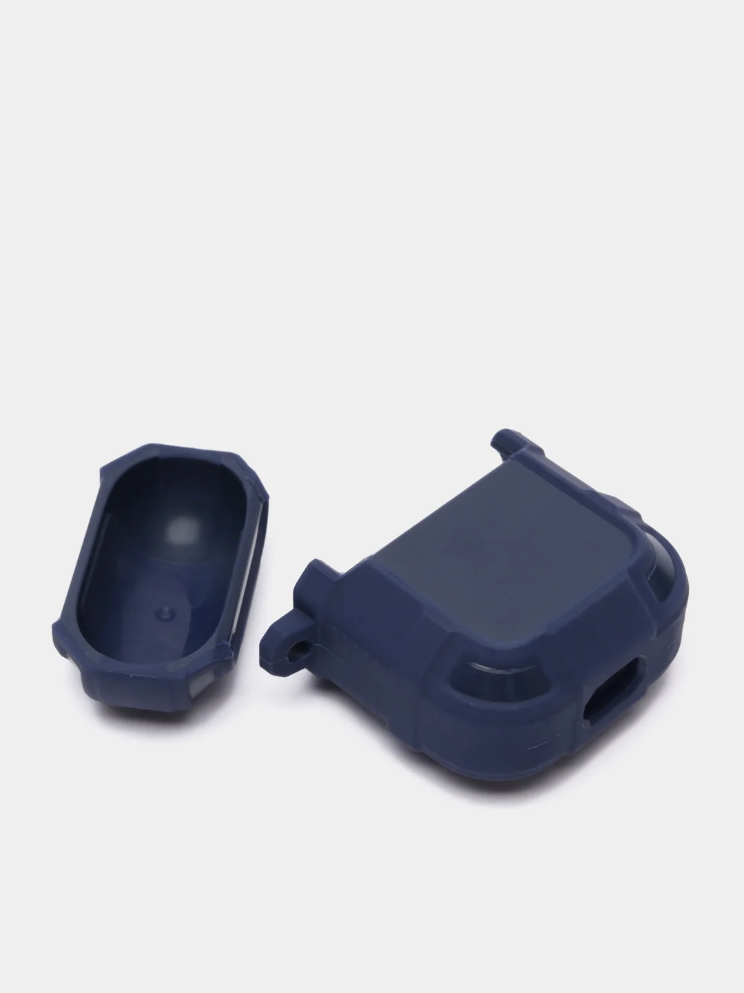 Синий чехол для наушников Apple Airpods 1 и 2 эппл аирподс силиконовый