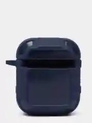 Синий чехол для наушников Apple Airpods 1 и 2 эппл аирподс силиконовый