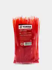 Хомут нейлоновый TUNDRA krep, для стяжки, красный, 2.5 х 150 мм, 100 штук