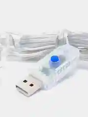 Белый светодиодная гирлянда-штора, 3x3 м