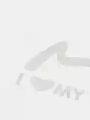 Белый наклейка на авто "Я люблю свою машину/кошку"