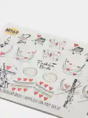 Медный слайдеры для ногтей Fashion Nails