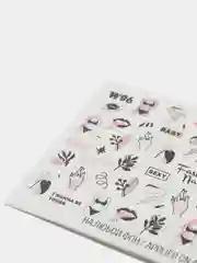 Тёмно-бордовый слайдеры для ногтей Fashion Nails