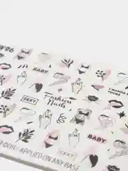 Тёмно-бордовый слайдеры для ногтей Fashion Nails