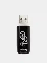 Флешка Smartbuy 32 Gb "Glossy Black", SB32GBGS-K