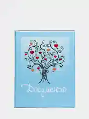 Папка для семейных документов, 4 комплекта, цвет голубой