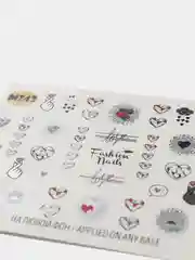 Молочный слайдеры для ногтей Fashion Nails