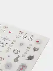 Молочный слайдеры для ногтей Fashion Nails