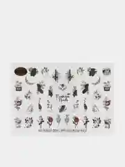 Бордовый слайдеры для ногтей Fashion Nails