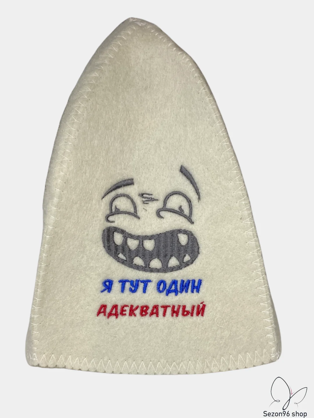 Бронзовый шапка банная, классическая, с вышивкой