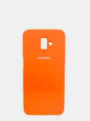 Оранжевый чехол Silicone Cover Case для Samsung Galaxy J4 Plus, J4 Prime, J6 Plus, J6 Prime, J4 2018
