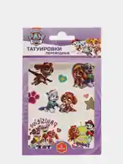 Наклейки - татуировки "Щенячий патруль" 10x12 см, 2 листа, диз. Girls