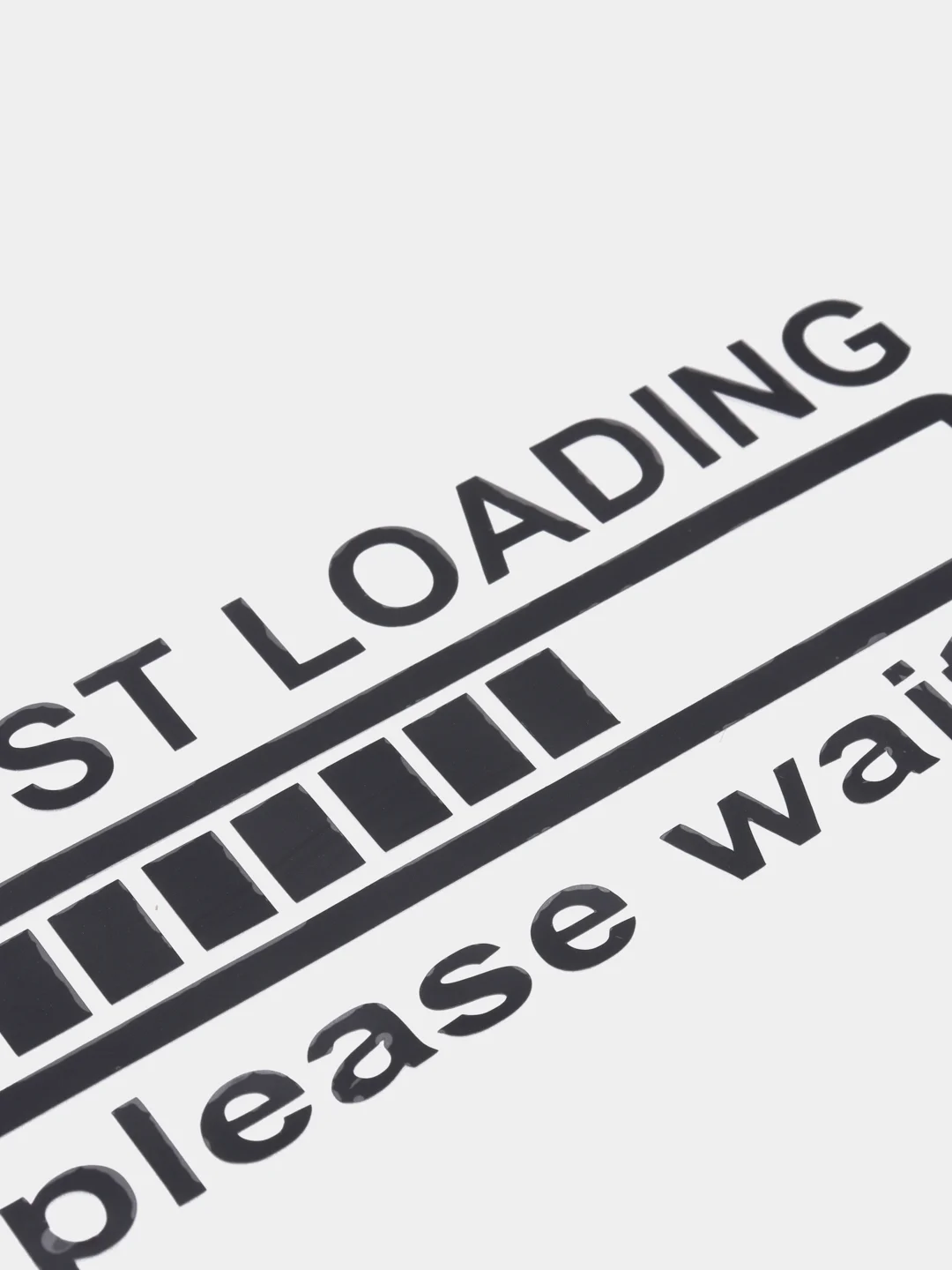 Черный наклейка на автомобиль "Boost loading please wait ..."