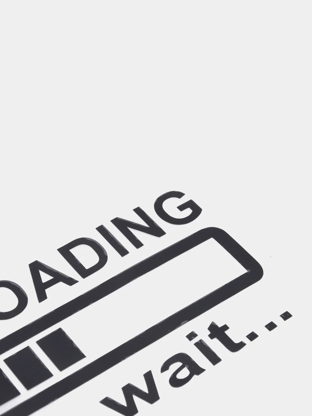 Черный наклейка на автомобиль "Boost loading please wait ..."