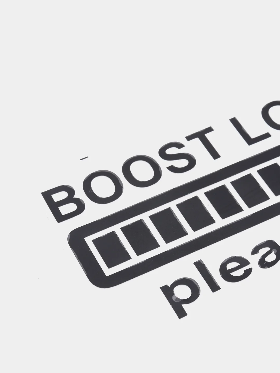 Черный наклейка на автомобиль "Boost loading please wait ..."