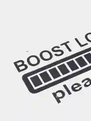 Черный наклейка на автомобиль "Boost loading please wait ..."