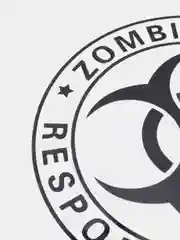 Черный наклейка на авто "Zombie outbreak responce team"