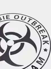 Черный наклейка на авто "Zombie outbreak responce team"