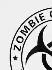 Черный наклейка на авто "Zombie outbreak responce team"