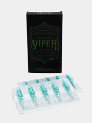 Картриджи для татуировки и татуажа VIPER (QUATAT), 20 штук. Премиум класс