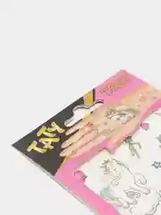 Наклейки - татуировки 10х12 см, 2 листа, диз. "Единороги"