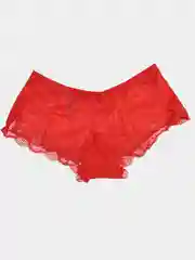 Красный женские кружевные трусы