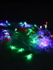 Черный электрогирлянда LED занавес (гирлянда-штора)
