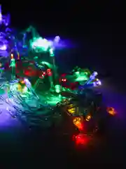 Черный электрогирлянда LED занавес (гирлянда-штора)