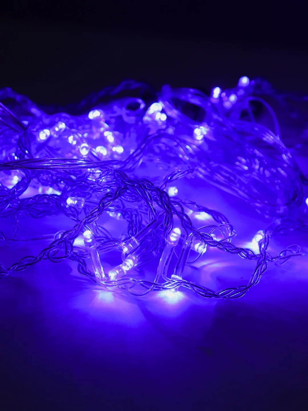 Лазурный электрогирлянда LED занавес (гирлянда-штора)