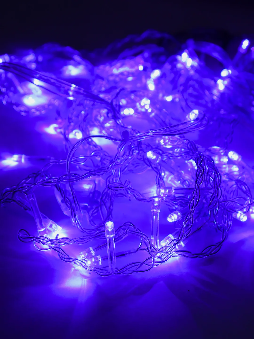 Лазурный электрогирлянда LED занавес (гирлянда-штора)