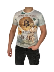 Футболка с изображением биткоина